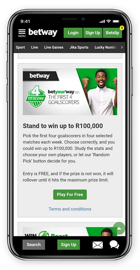 betway south africa promo code